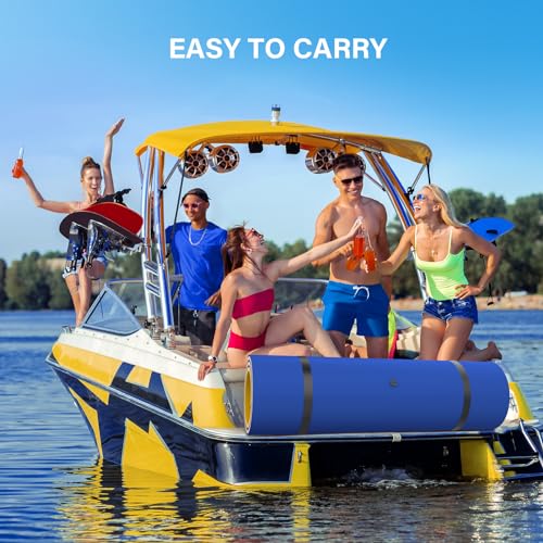 9/12/18 Ft Floating Water Mat – Heavy-Duty 3-Layer XPE Foam Pool Lake Floating Pad, Extra Large Capacity Water Lily Raft for Pool Parties, Beach