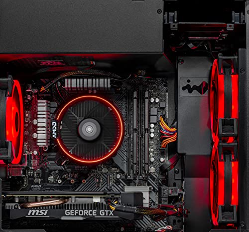 Skytech Nebula Gaming PC Desktop, Ryzen 5 5600 3.5 Ghz (4.4GHz Turbo Boost), NVIDIA RTX 3050 6GB GDDR6, 1TB SSD, 16GB DDR4 RAM 3200, 650W Gold PSU