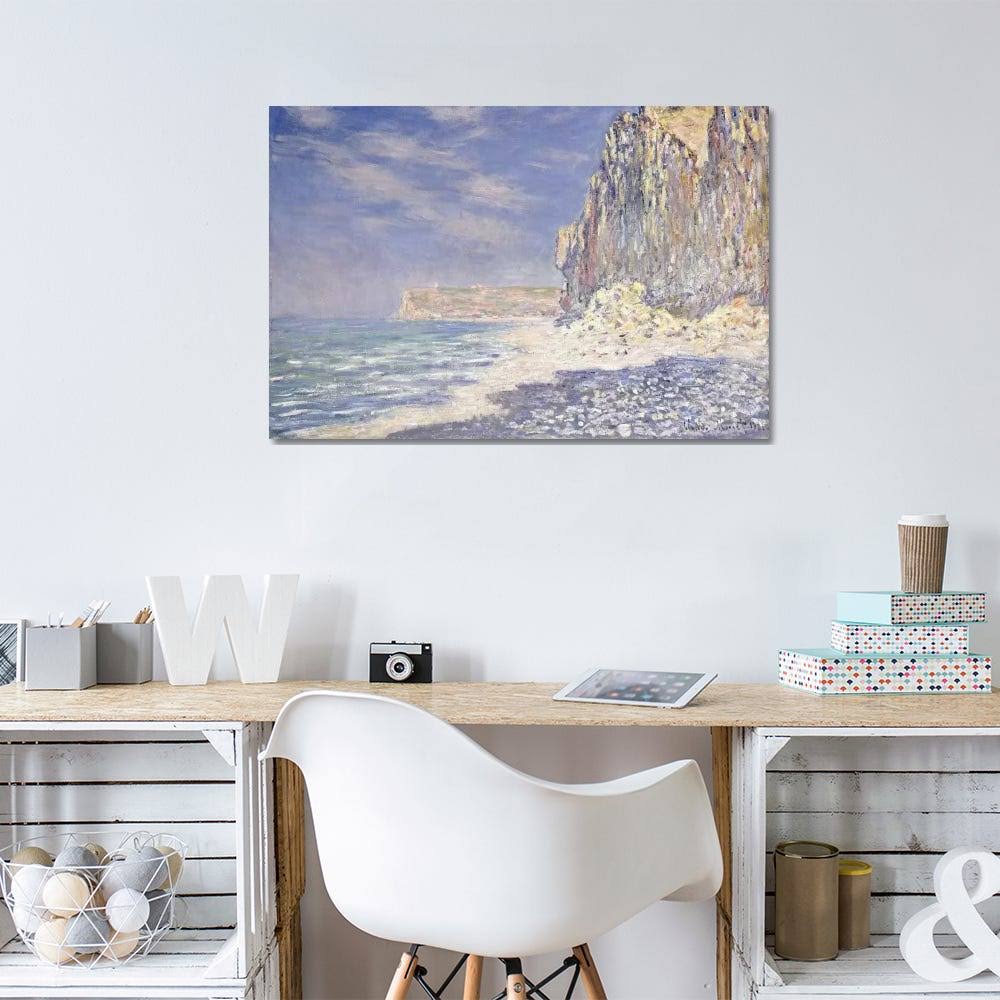 Claude Monet Canvas Wall Decor Prints - Cliff Near Fecamp, 1881