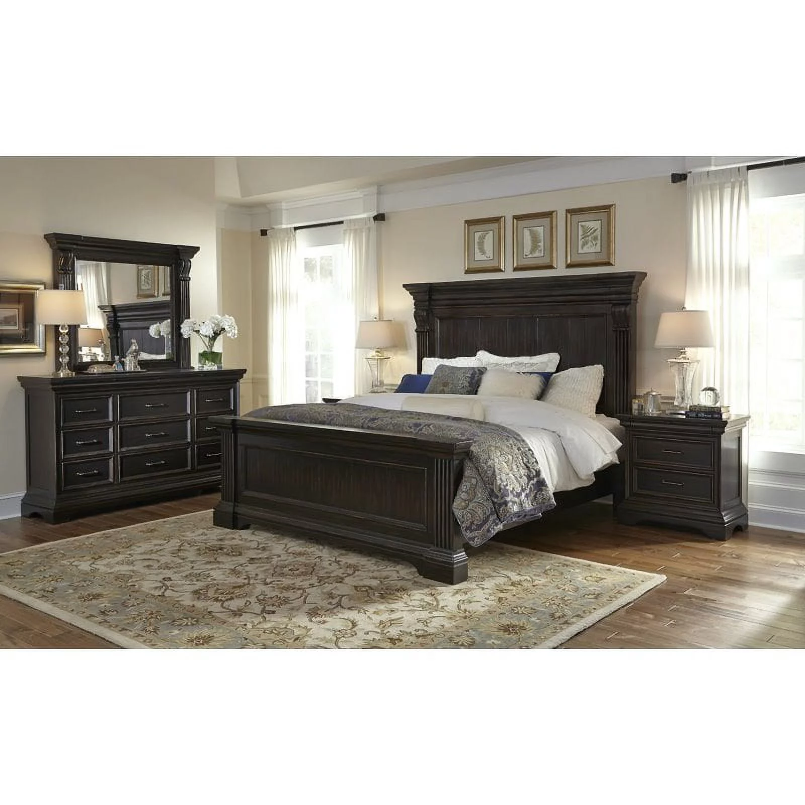 Caldwell 11 Drawer Wood Dresser in Deep Brown by Pulaski Furniture