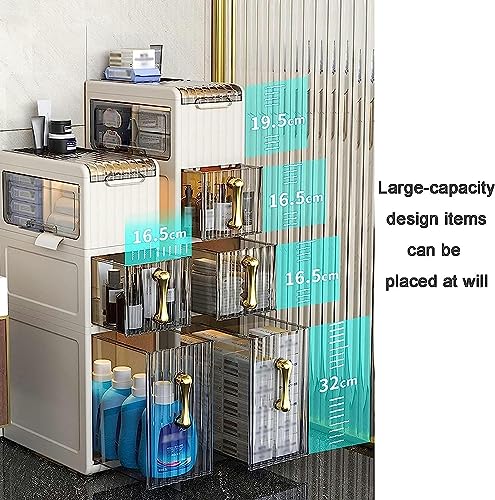 Bathroom Floor Cabinet stackable storage drawers Floor Standing Cabinet Unit Bathroom Storage