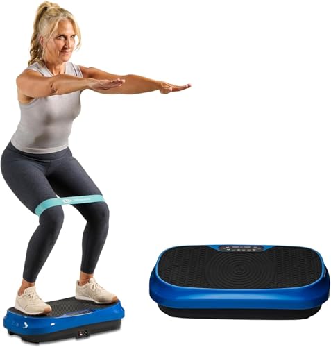 LifePro Waver Mini Vibration Plate Exercise Machine – Portable Full Body Vibration Platform for Home & Travel Workouts, Weight Loss