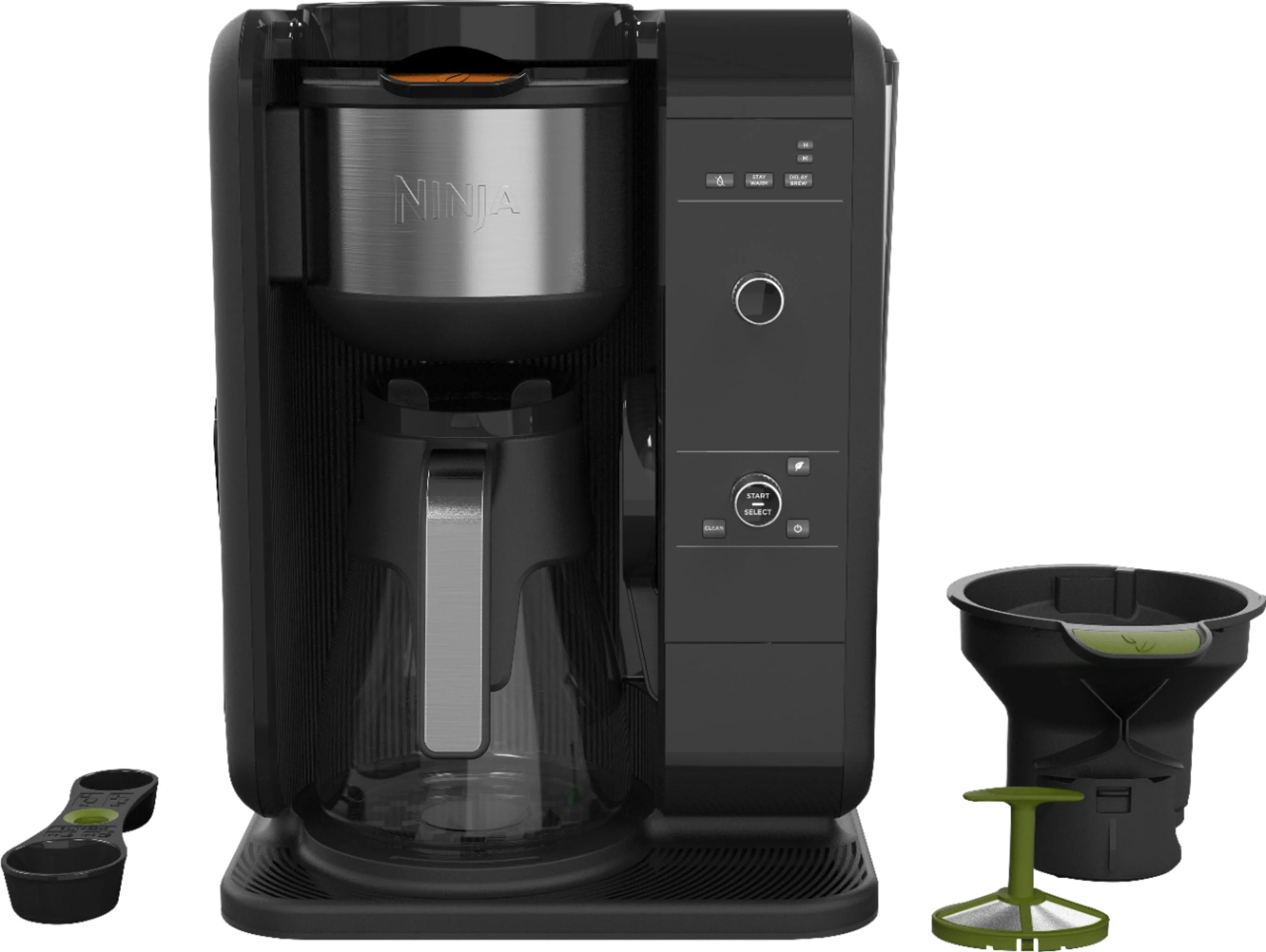 Ninja - Hot & Cold Brew 10-Cup Coffee Maker - Black/Stainless Steel