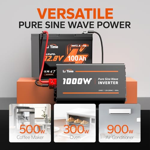LiTime 24V 3000W All-in-One Solar Inverter Charger | 60A MPPT Solar Controller | Pure Sine Wave Output | Uninterrupted Power Supply | RS485
