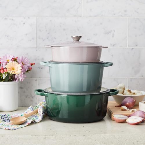 Le Creuset Enameled Cast Iron Shallow Round Oven, 2.75 Qt., Cerise