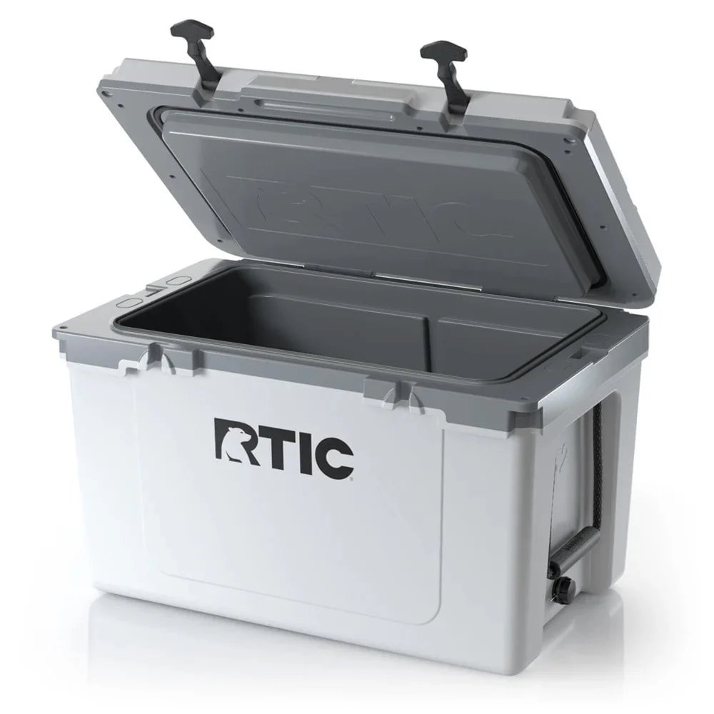 RTIC 52 QT Ultra-Light Hard-Sided Ice Chest Cooler, Dark Grey And Cool Grey, Fits 76 Cans
