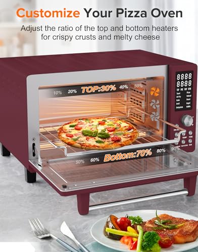 Nuwave Bravo Pro Smart 21QT Toaster Oven Air Fryer Combo, Convection Oven Countertop, 10 functions all in 1, with even & quick crisp technology