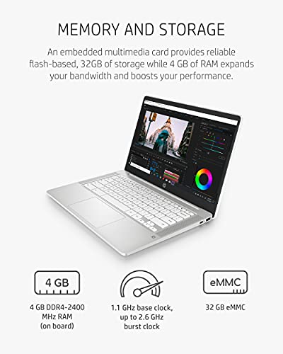 HP 15.6 HD Premium Chromebook, Intel Celeron N Processor 3.7GHz Turbo Speed, 8GB Ram, 64GB SSD, Ultra-Fast WiFi Up to 1700 Mbps, Chrome OS