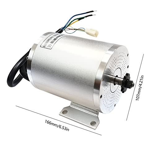 Brushless Motor Kit High-Speed BLDC Brushless Motor with 24WF Mosfet 80A Controller and Throttle DIY Brushless Motor Set with Three Speeds and