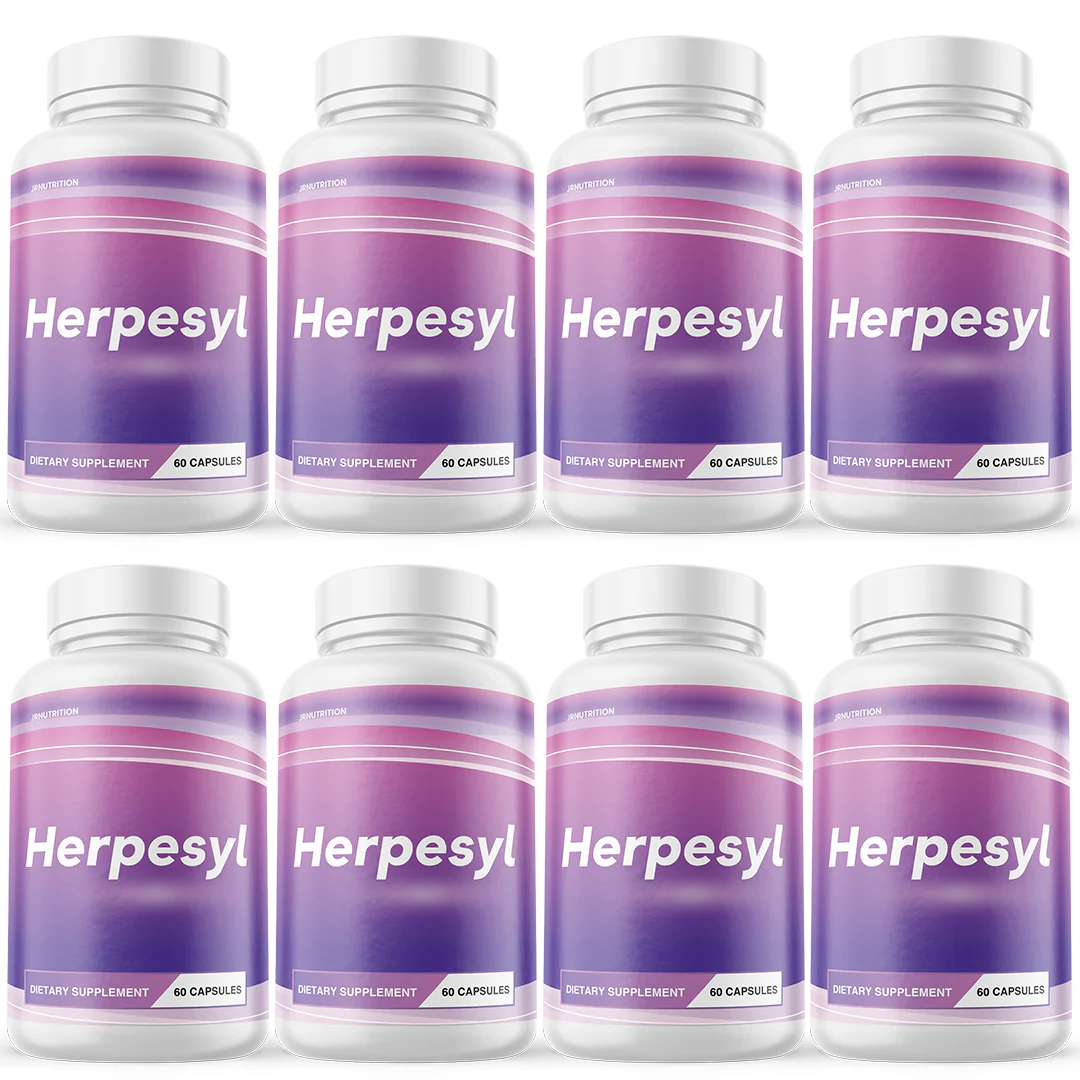 Herpesyl - Dietary Supplement 60 Capsules (8 Pack) - Kansas Nuitrition - HNZSDS
