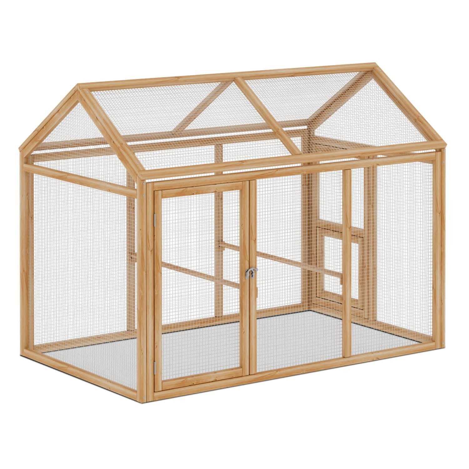 MoNiBloom Outdoor Chicken Coop Large Hen House Poultry Cage with Roosting Rods - Pet Supplies online store