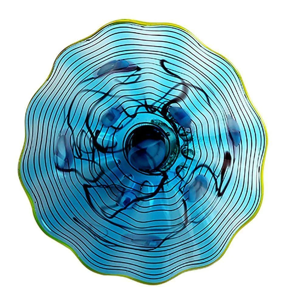 Viz Art Glass 4054SIR Wall Plate - Small in Aqua, Whimsical | Bellacor