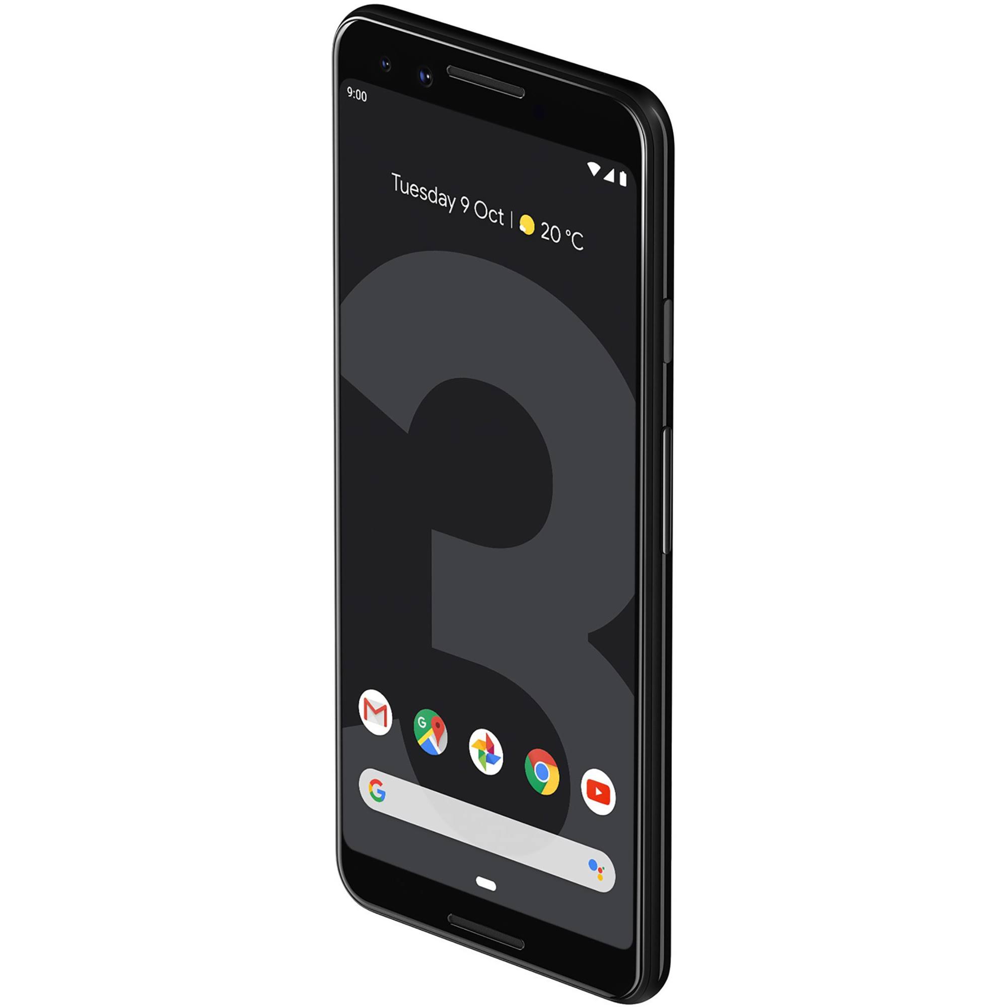 Google Pixel 3 64GB Unlocked GSM u0026 CDMA 4G LTE Android Phone w/ 12.2mp Rear u0026 Dual 8MP Front Camera - Just Black (Refurb