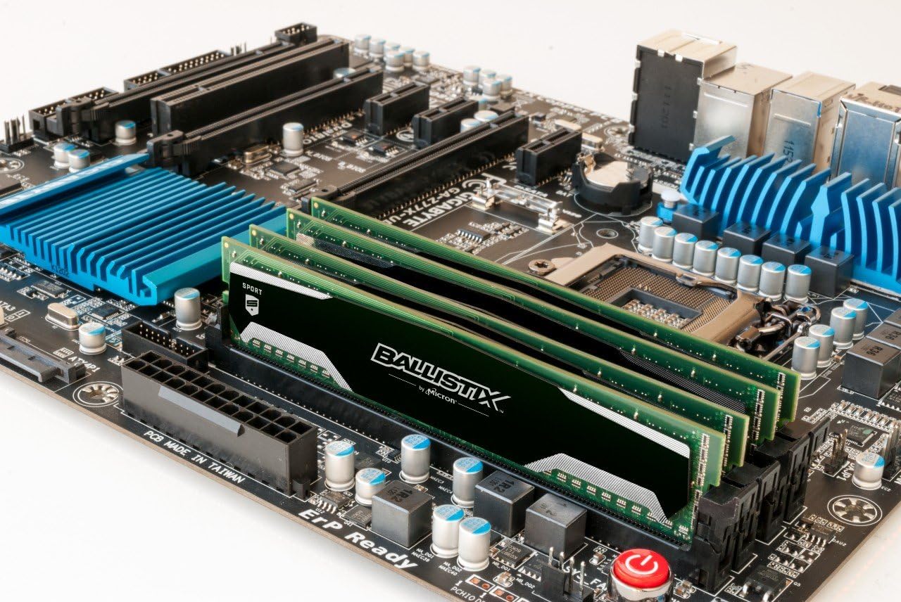 Ballistix Sport 8GB Single DDR3 1600 MT/s (PC3-12800) UDIMM 240-Pin Memory - BLS8G3D1609DS1S00 Pack of 2