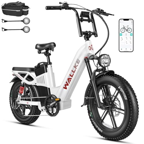 W Wallke AWD Dual Motor Electric Bike for Adults, UL2849 Certified, 48V 60Ah Battery Cell Brand Sam-Sung, Long Range 200 Miles 35MPH Fast Ebike
