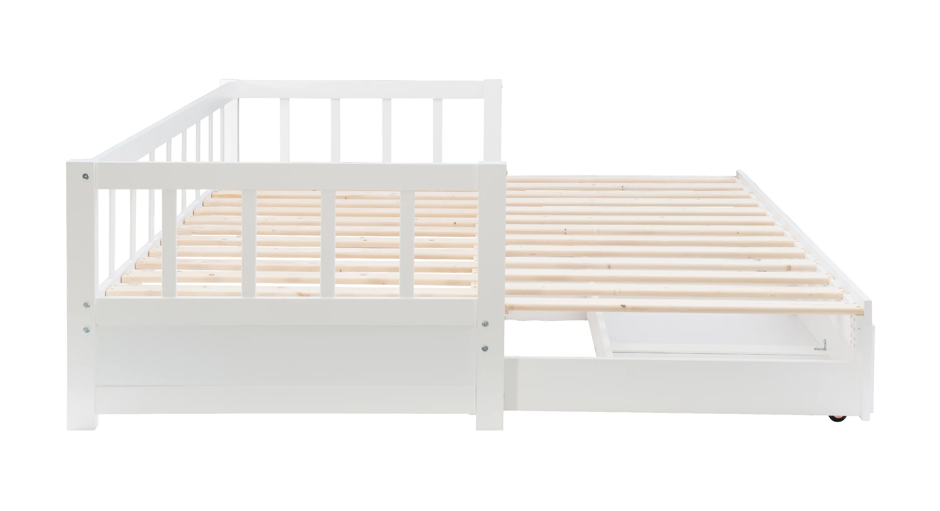 Galewood 2-Drawer Convertible Twin to King Daybed, White