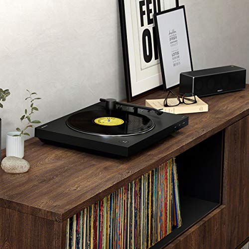 Sony PS-LX310BT Belt Drive Turntable: Fully Automatic Wireless Vinyl Record Player with Bluetooth and USB Output Black