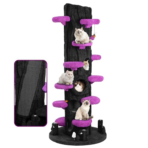 Luxury Cat Tree Tower for Indoor Cats,88.6" Tall Cat Tree