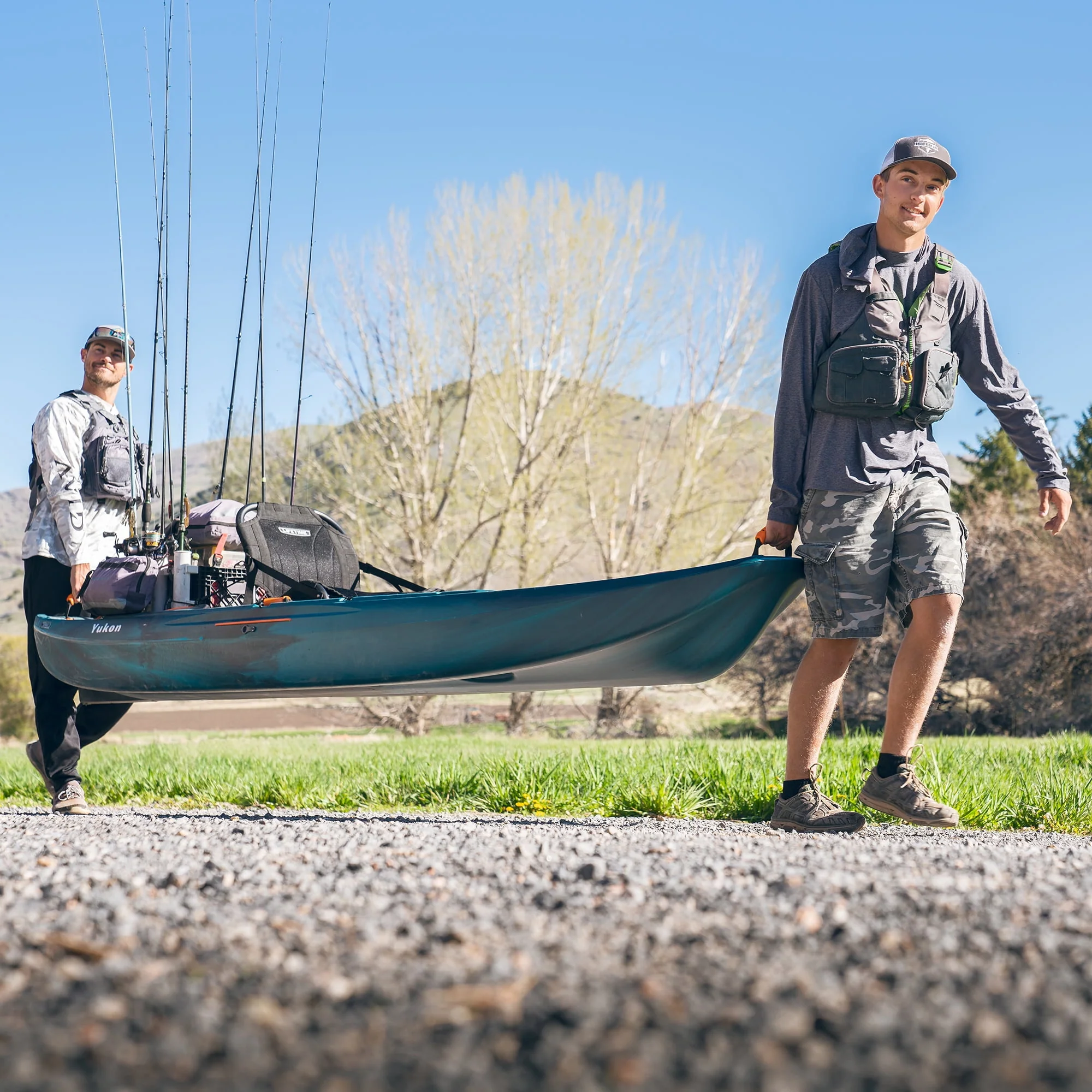 Lifetime Yukon Angler 116 inch Sit-on-Top Fishing Kayak, Lightning Fusion (90846)