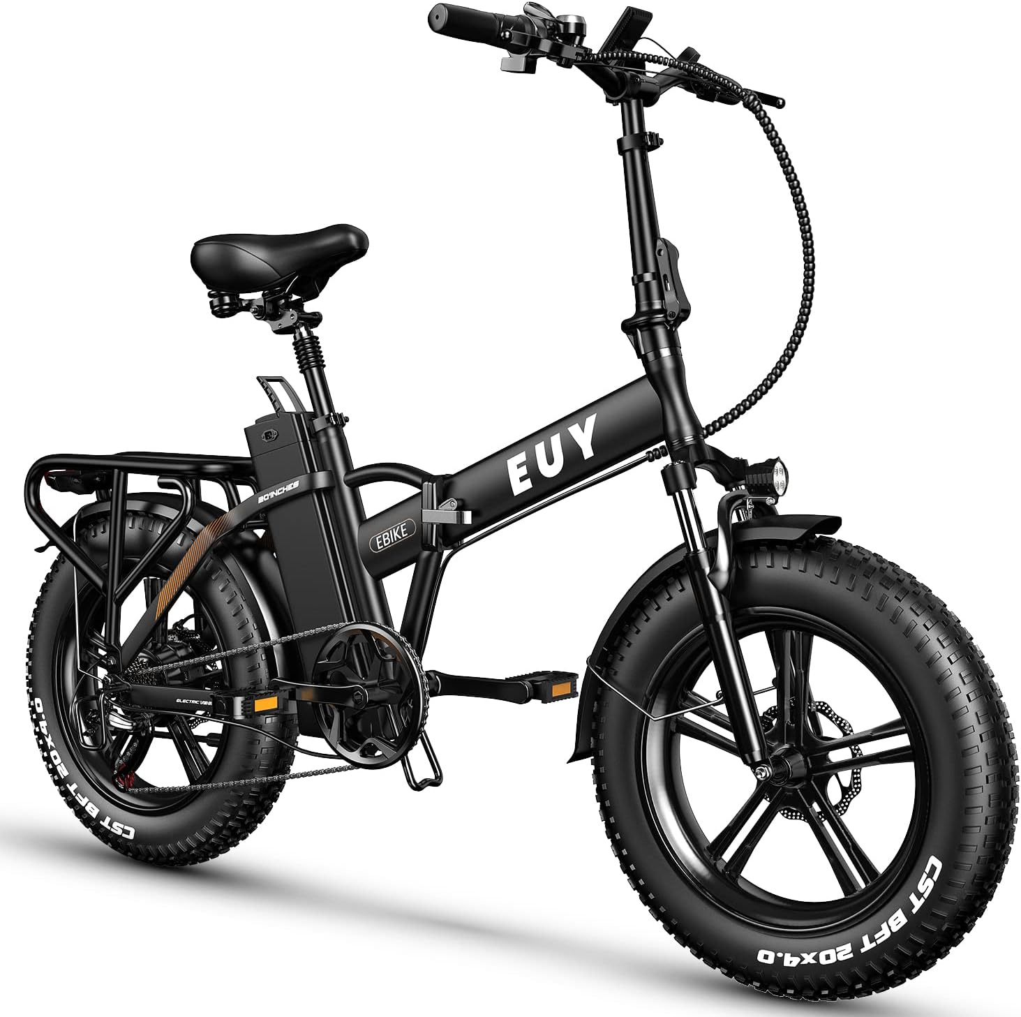 Auloor Electric Bike, 750W Ebike for Adults, 20" Fat Tire Electric Bike, 30MPH Max Speed Folding Electric Bike, 48V 18Ah Battery