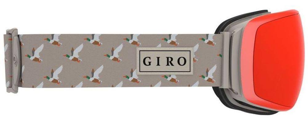 Giro Agent Snow Goggles Grey Wordmark - Vivid Emerald