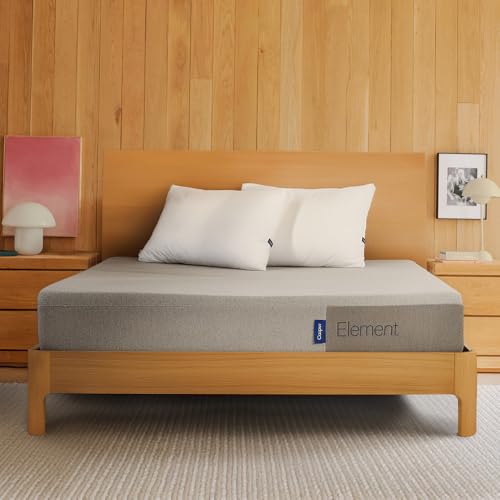 Casper Sleep Element, Queen Medium Firm Mattress - Memory Foam + Support - 100-Night Trial - CertiPUR-US Mattress, Grey