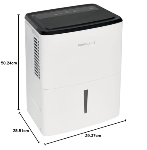 Frigidaire 50-Pint Portable Dehumidifier with Wi-Fi and Energy Star Certification for Medium/Large Rooms & Basements, Custom Humidity Control