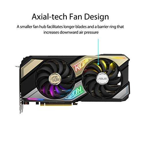 ASUS KO NVIDIA GeForce RTX 3070 V2 OC Edition Gaming Graphics Card (PCIe 4.0, 8GB GDDR6 Memory, LHR, HDMI 2.1, DisplayPort 1.4a