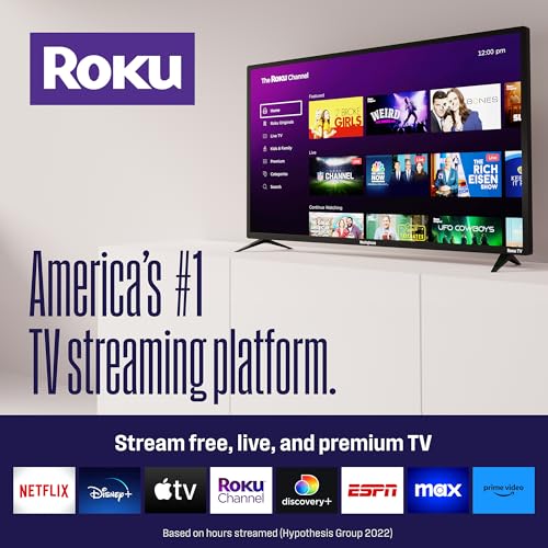 Westinghouse Roku TV - 43 Inch Smart TV, 4K UHD QLED Television w/HDR 10+, Dolby Vision, Wi-Fi & Mobile App Connectivity