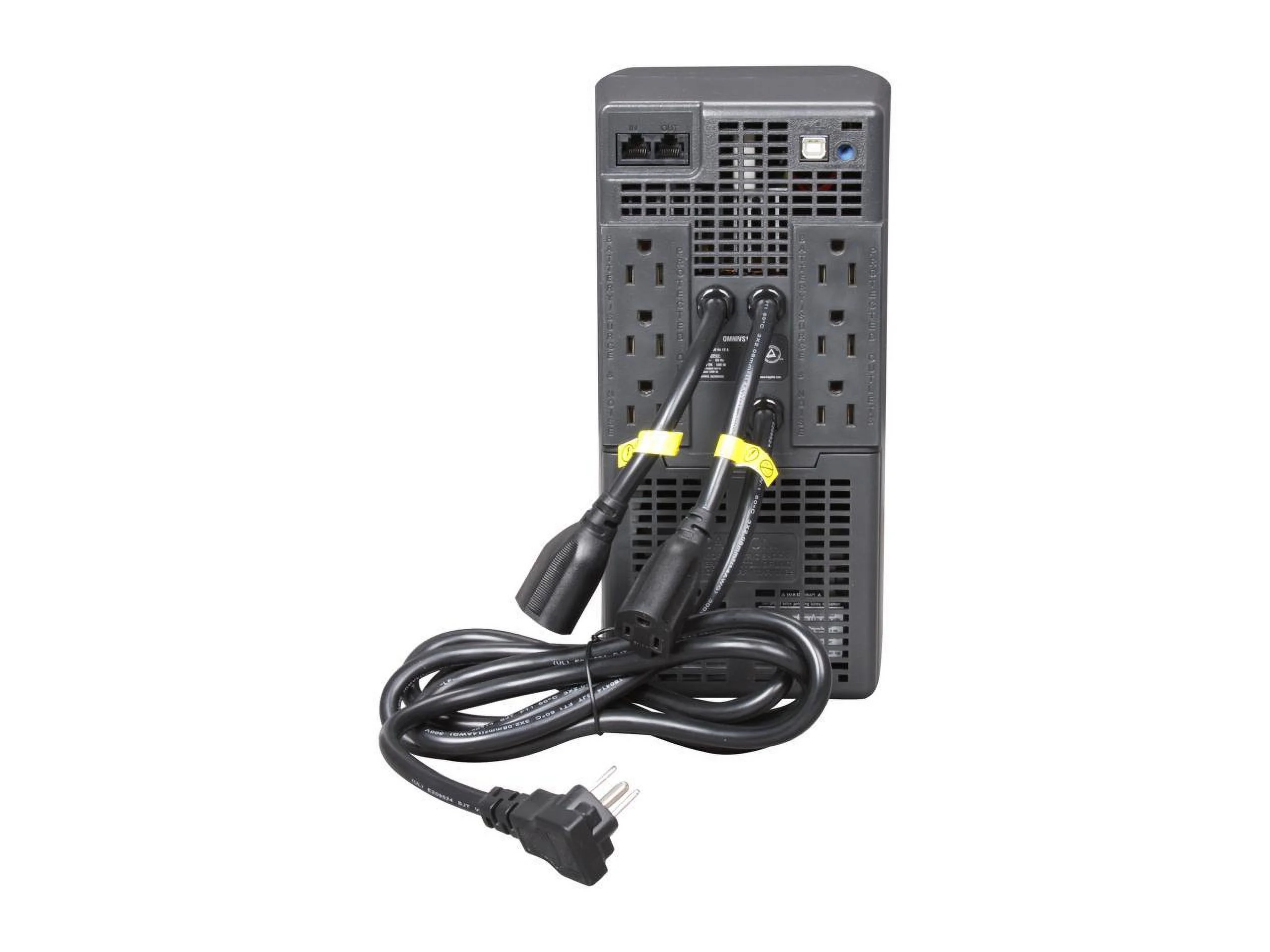 Tripp Lite UPS 1000VA 500W Battery Back Up Tower AVR 120V USB RJ45 Tower - 4 Hour Recharge - 3.50 Minute Stand-by - 110 V AC Input