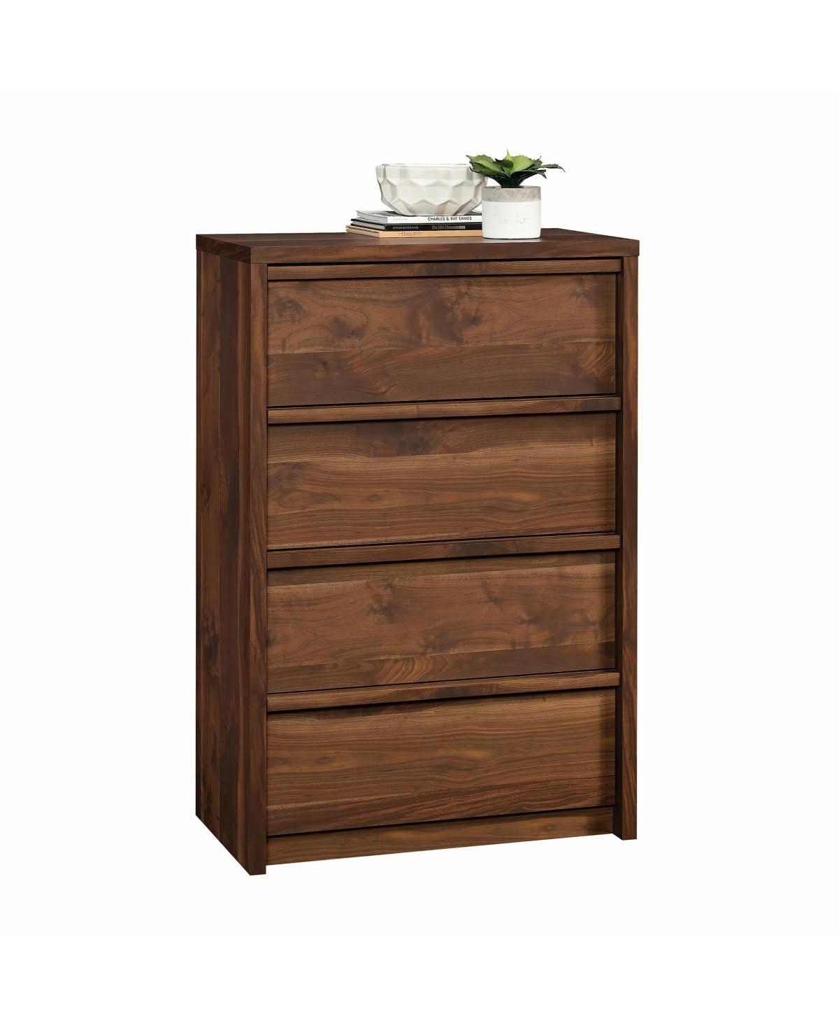 Sauder Harvey Park 4-Drawer Chest, Grand Walnut