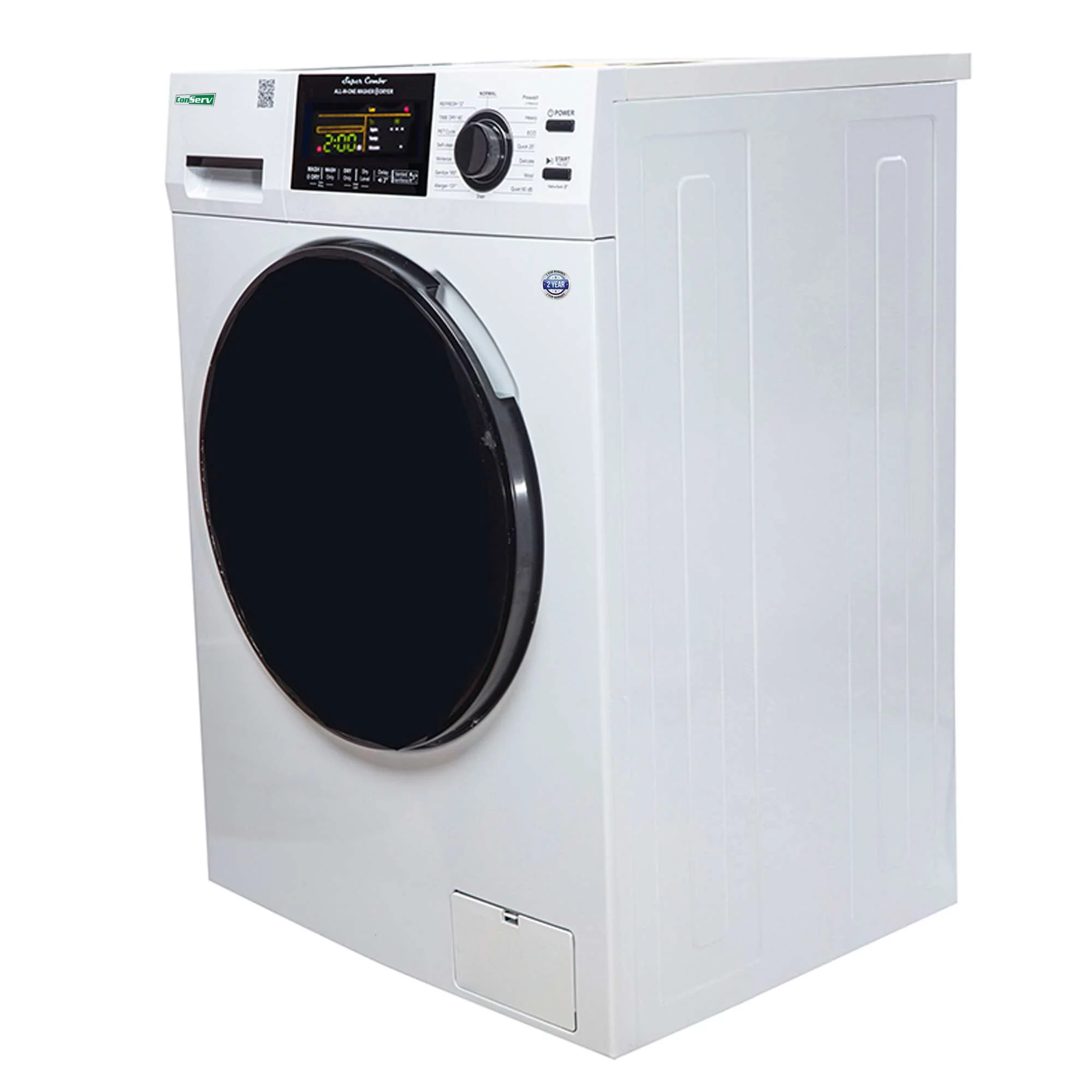 Conserv 15 lbs Compact Combo Sani Washer Vented/Ventless Dryer with Pet Cycle in White