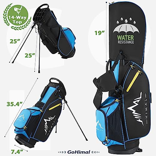14-Way Golf Stand Bag, Golf Bag with Stand - Lightweight Durable Club Bag for Men & Women