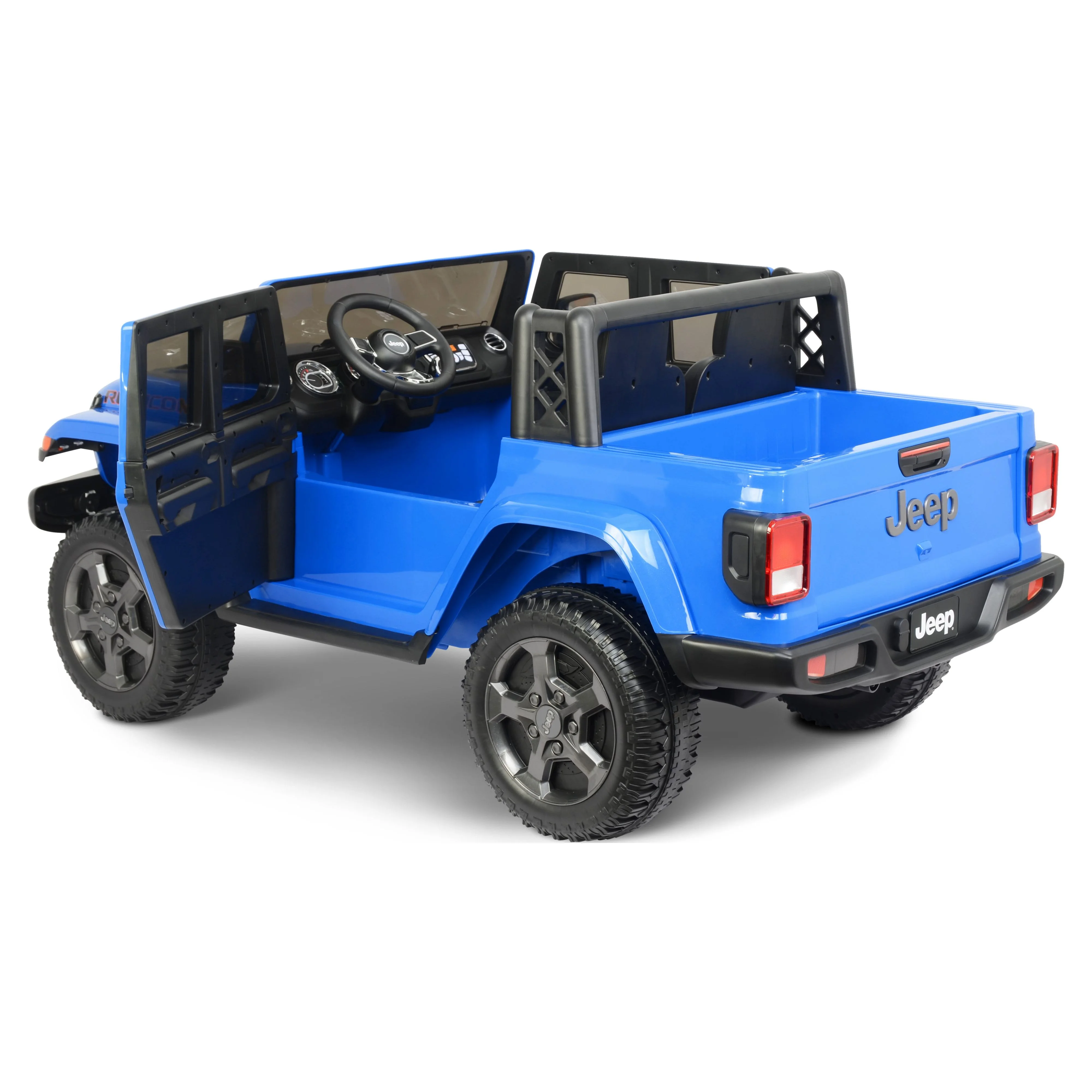 12V Jeep Gladiator Battery Powered Ride-on Vehicle for Kids, in Blue by Hyper Toys, for a Child Ages 3-8 - Radiant Selections