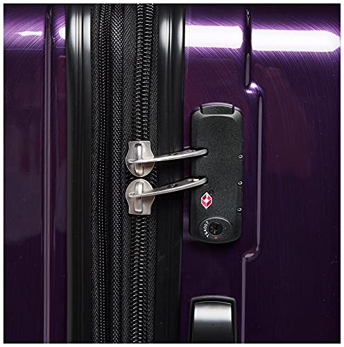Samsonite Winfield 2 Hardside Expandable Luggage with Spinner Wheels, Brushed Anthracite, Checked-Large 28-Inch