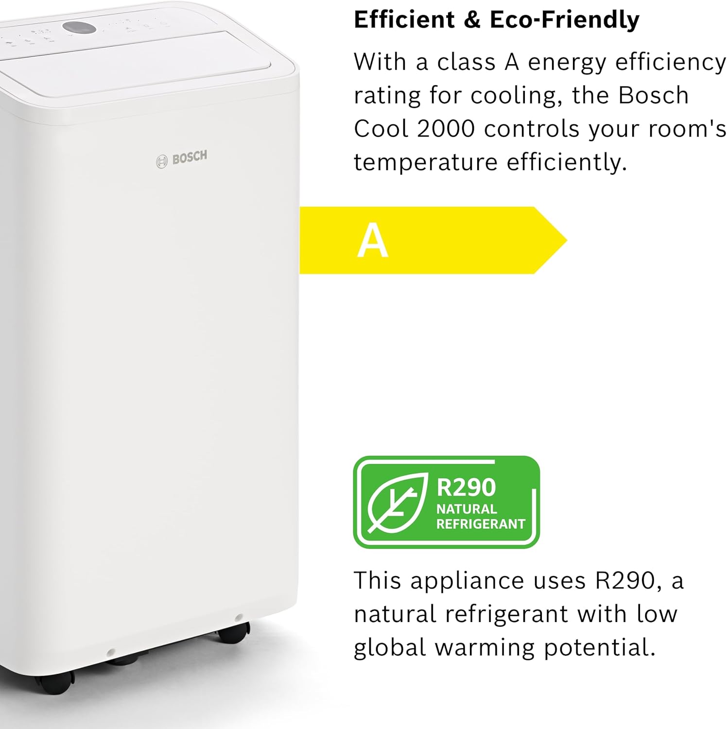 Bosch Cool 2000 Portable AC - 3-in-1: Air Conditioner