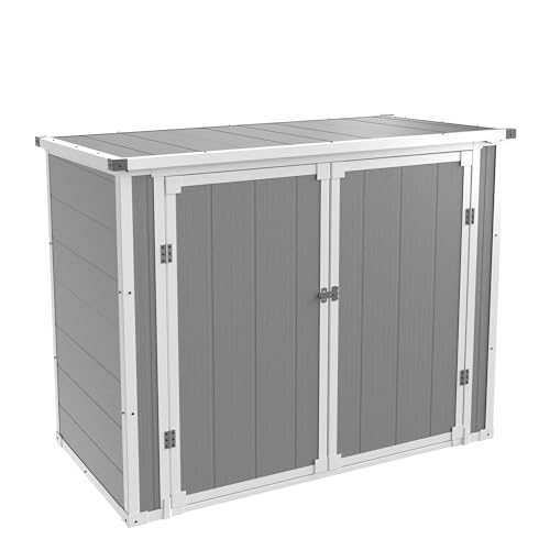 41 Cu.Ft Horizontal Outdoor Storage Box Plastic Shed