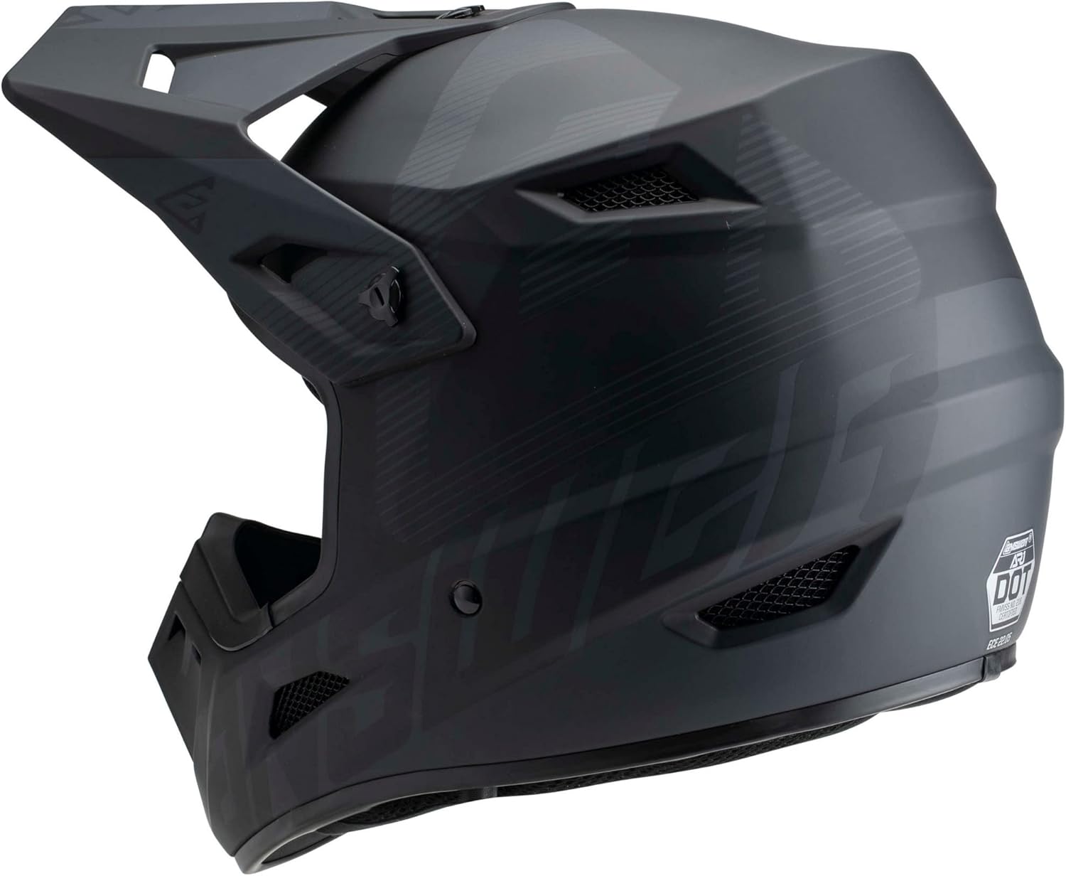 Answer Racing 447669 A23 AR1 V2 Bold Helmet: Black/Dark Grey, M
