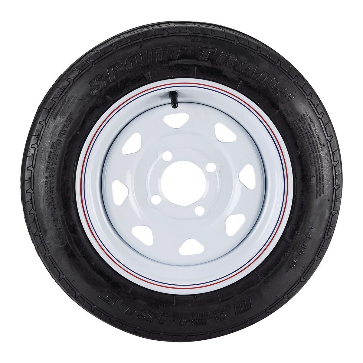 HAUL-MASTER 4.80-12 in. Tire with 4-Lug Rim Load B