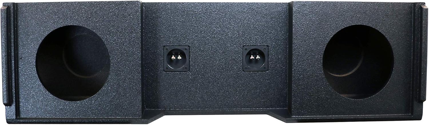 Atrend A152-10 Atrend Series 10-Inch Dual Down-Fire Subwoofer Boxes with Bed Liner Finish