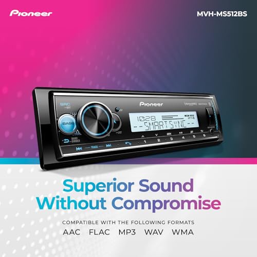 Pioneer MVH-S322BT Bluetooth Car Stereo with USB/AUX Inputs, Smartphone Connectivity, Pioneer Smart Snyc
