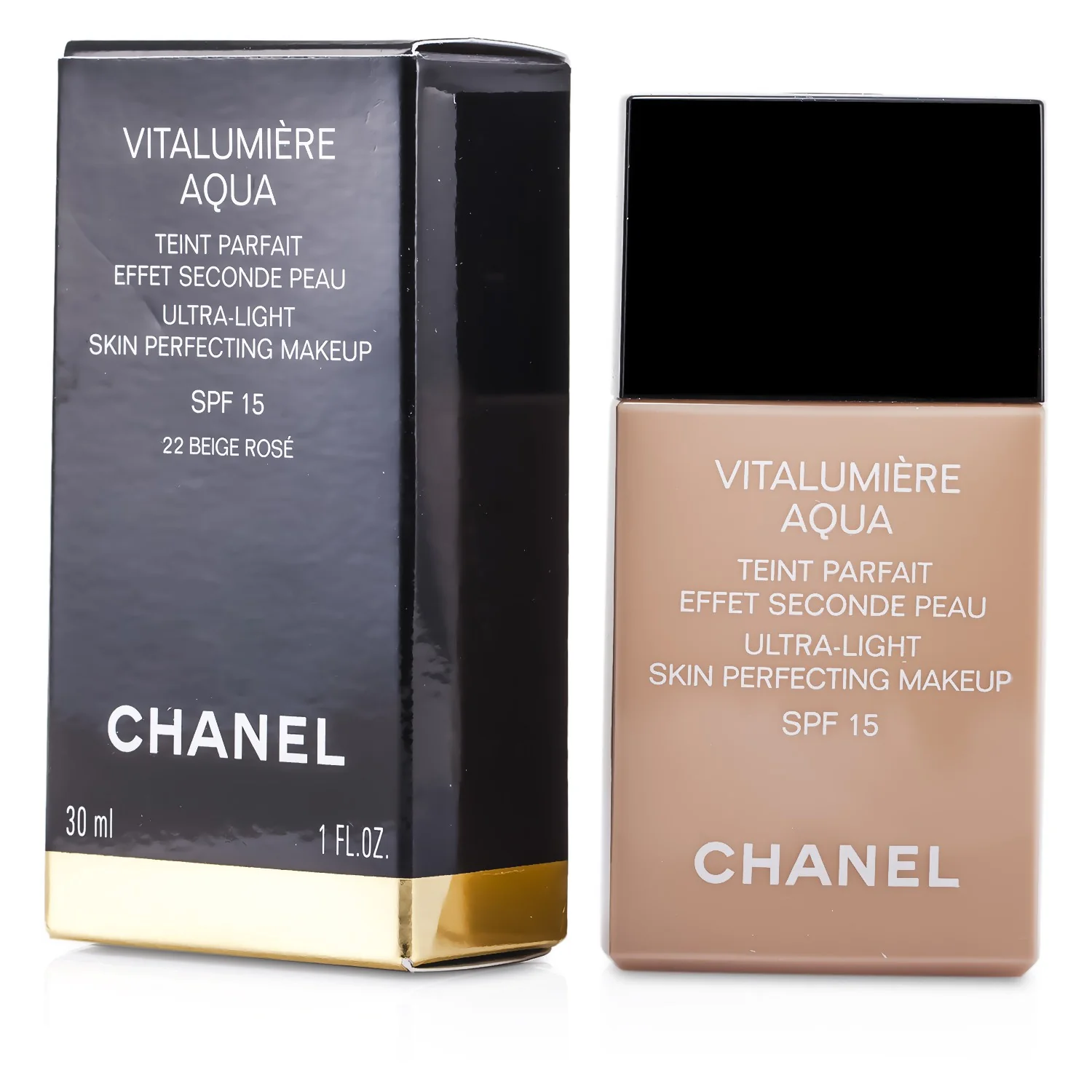 Chanel Vitalumiere Aqua Ultra Light Skin Perfecting Make Up SPF15 - # 50 Beige  30ml/1oz