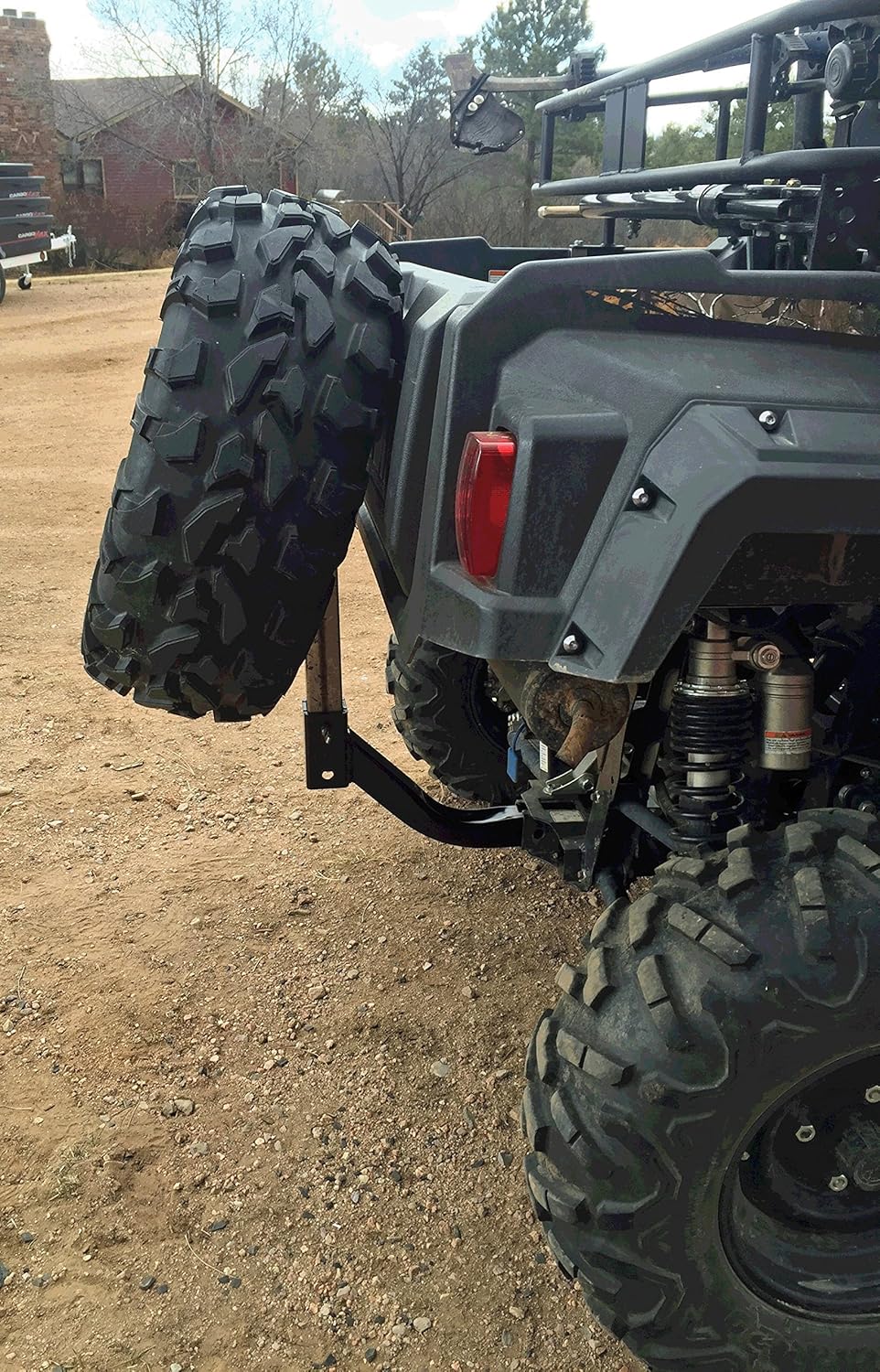 Quick Adjust UTV/ATV Receiver Hitch Spare Tire Carrier (Length 19)