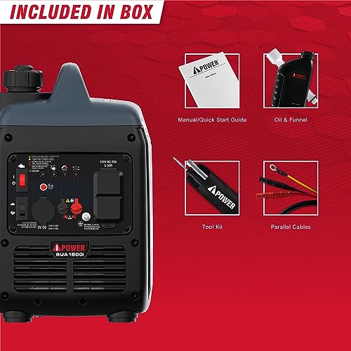 A-iPower 7600W Dual Fuel Quiet Portable Inverter Generator, Electric Start RV Ready, EPA & CARB Compliant CO Sensor