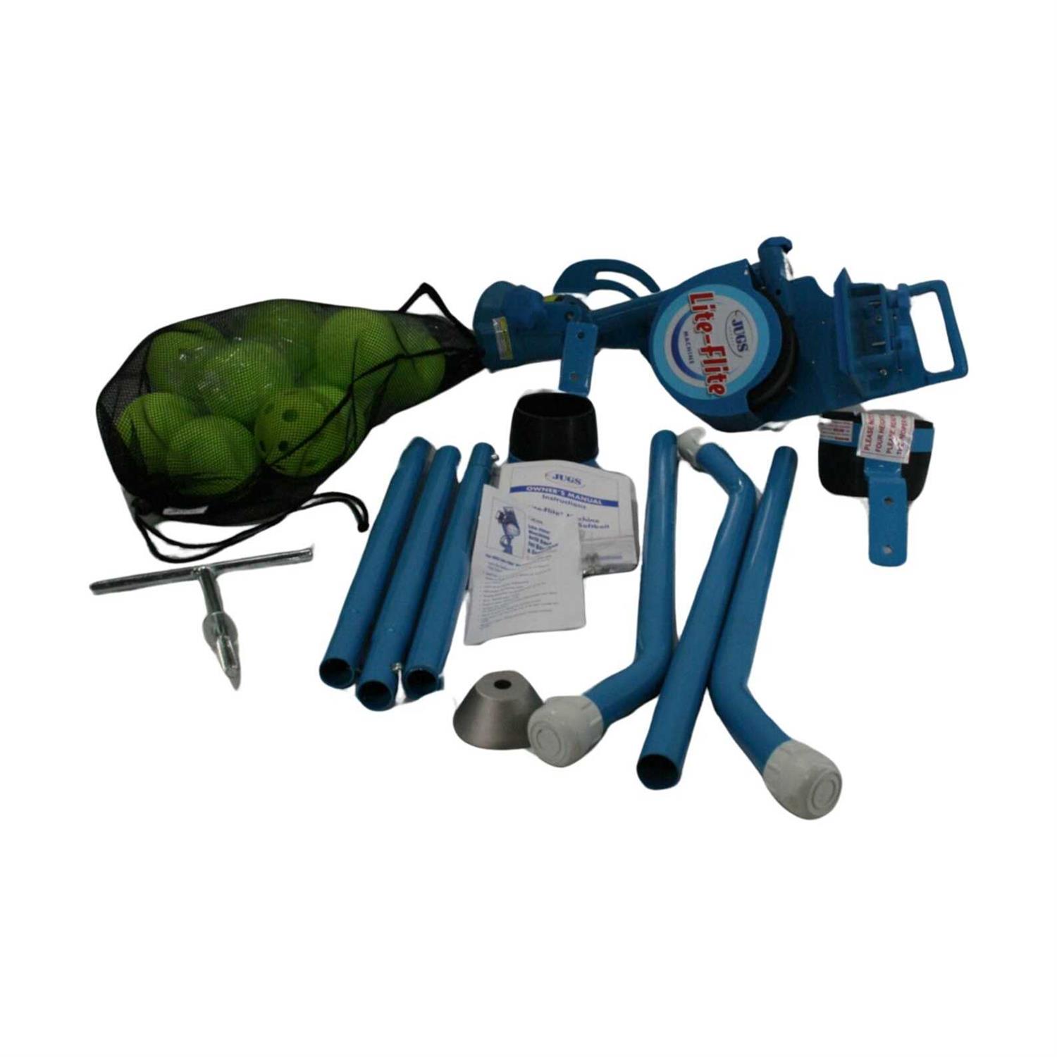 Jugs Lite-flite Machine with 1-dozen Lite-flite Softballs - Sports Supplies Online Store