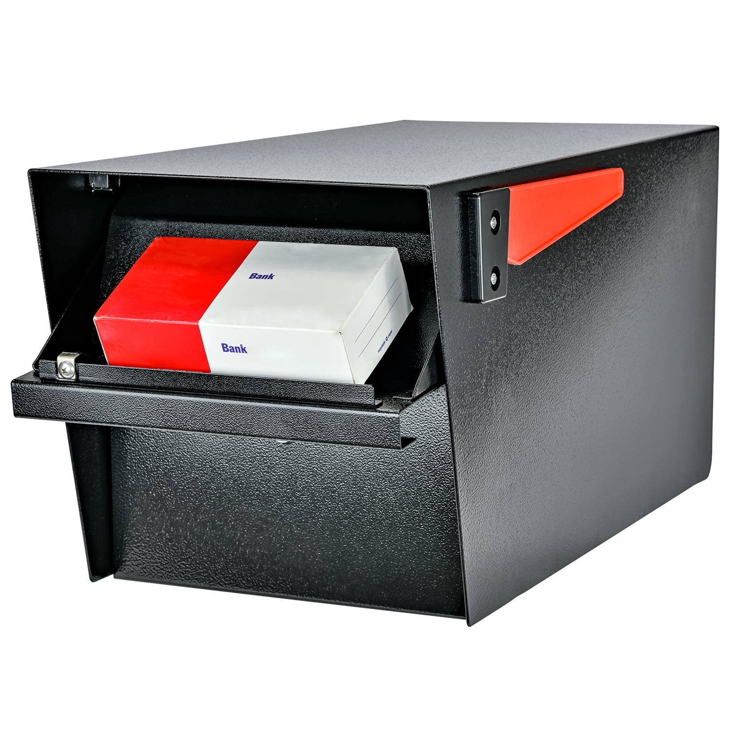 Mail Manager Street Safe Latitude Locking Security Mailbox (Front & Rear Access), Black - Curated Treasures Market