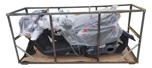 HHH Rocket 150 Moped Street Gas Vitacci Scooter 150cc Motorcycle Automatic Adult Bike with 12 inch Aluminum Wheels (Black)