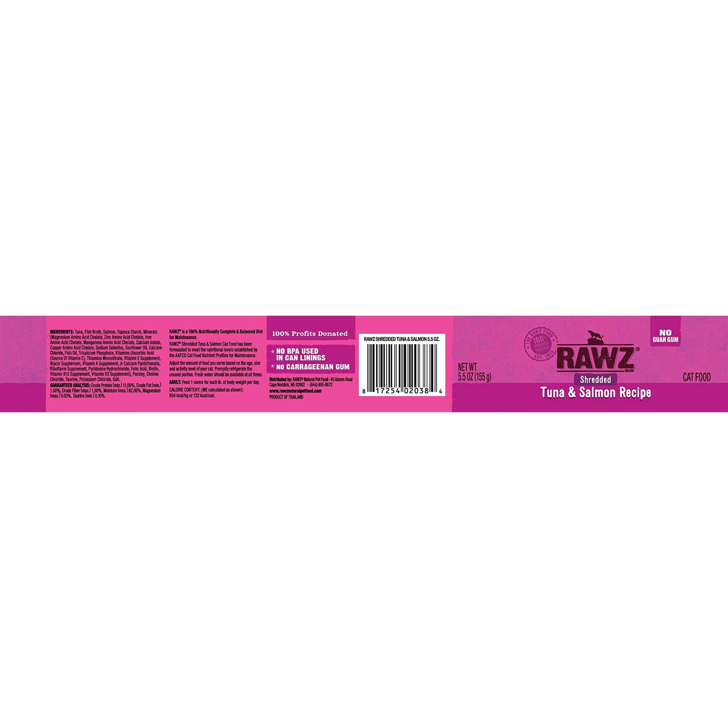 Rawz Cat Food Tuna - Pet Supplies online store