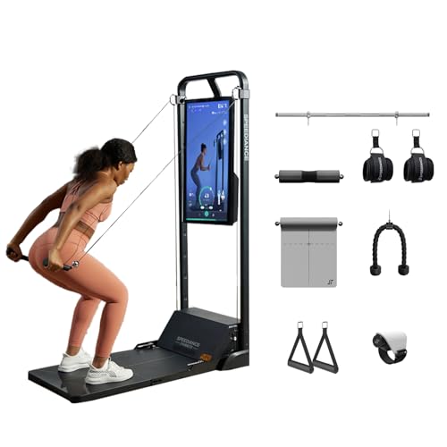 Gym Monster Smart Home Gym, Multifunctional Strength Training Machine, Smith Machine Power Cage Workout Station, Squat Rack Cable Machine
