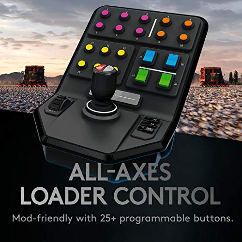 Logitech G Farm Simulator Heavy Equipment Bundle (2nd Generation), Steering Wheel Controller for Farm Simulation 2025 (and Previous Versions), Wheel